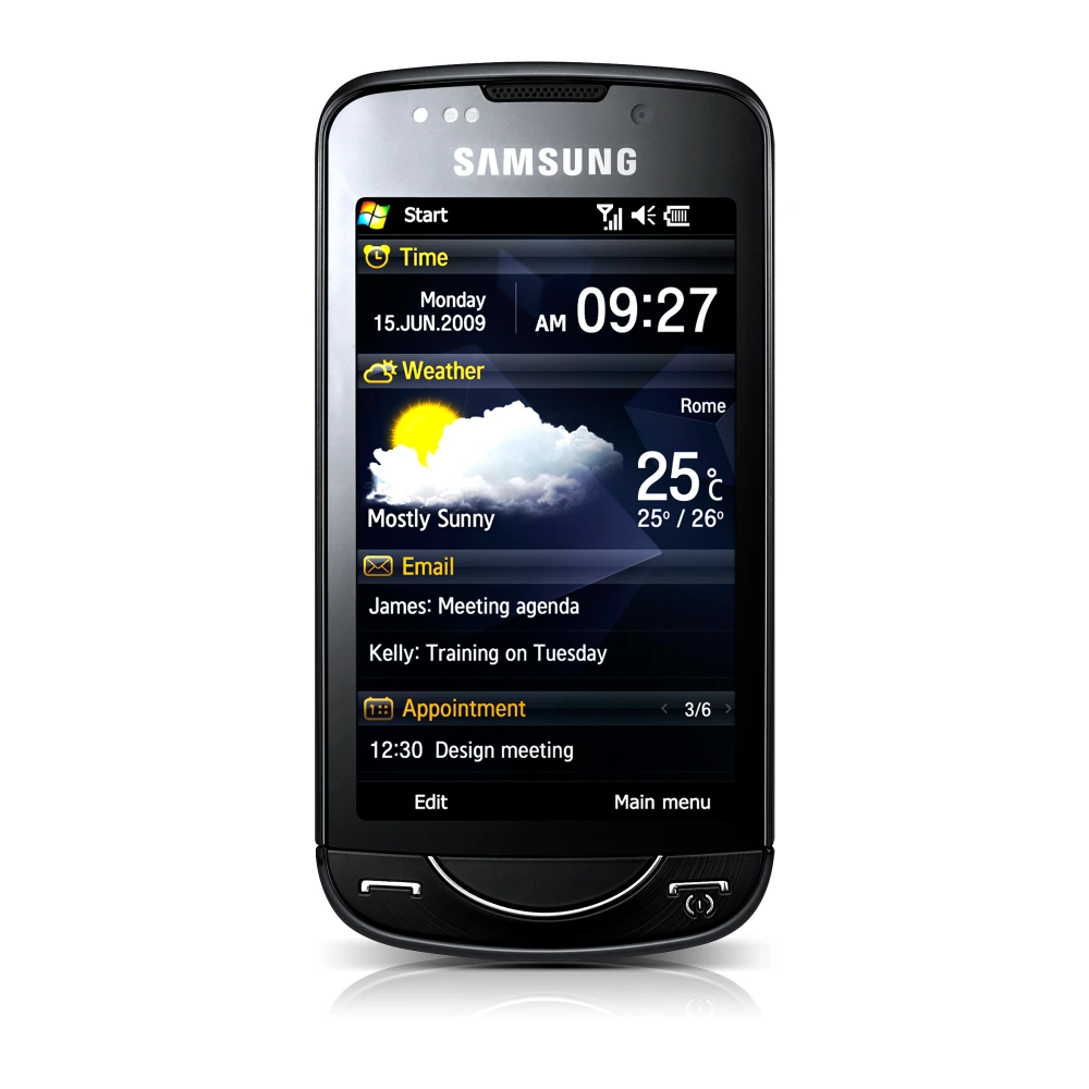 Samsung GT-B7610 (GT-B7610) authentic hardware render for software, driver, and manual downloads