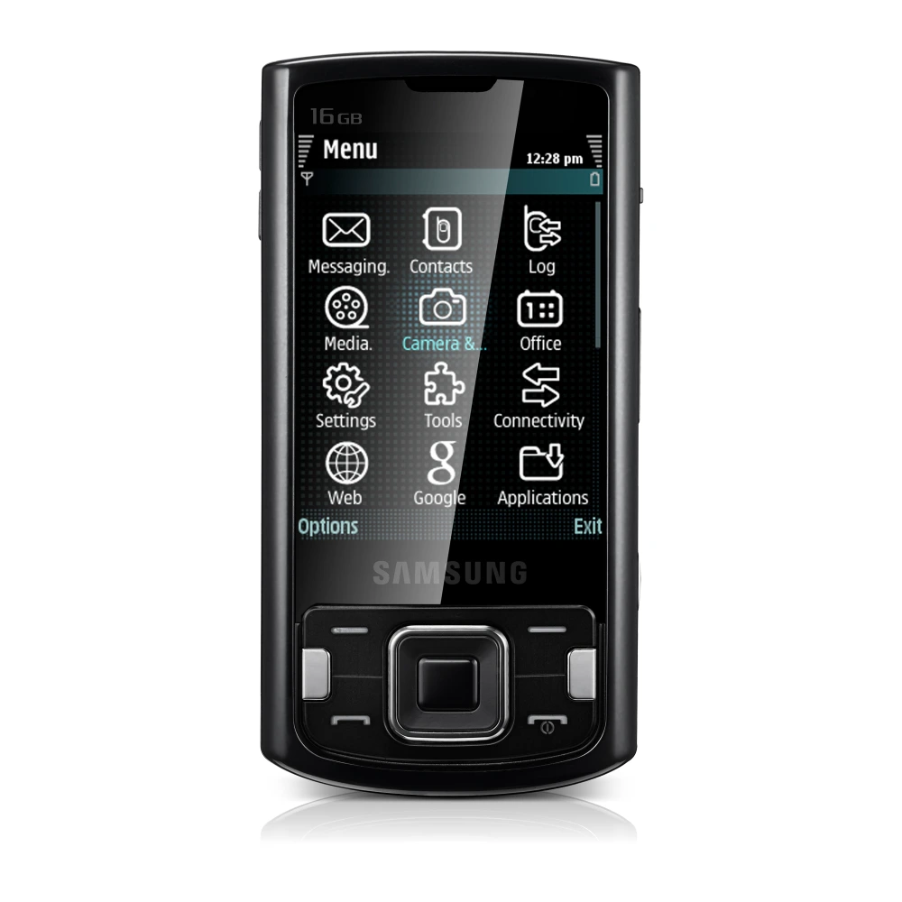 Samsung GT-I8510/8 (GT-I8510) authentic hardware render for software, driver, and manual downloads