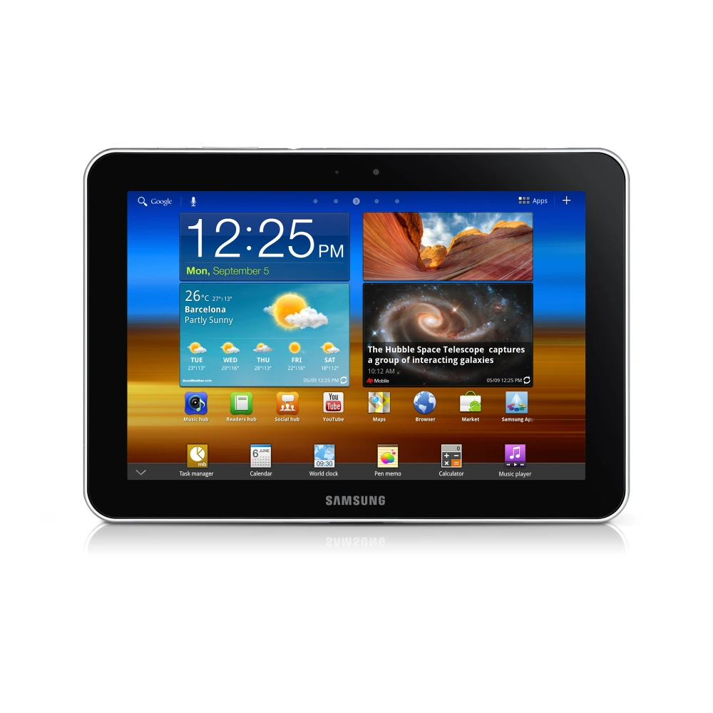 Samsung Tab P5 (GT-P7300) authentic hardware render for software, driver, and manual downloads